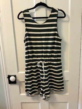 TWIK Striped French Terry Romper (M)